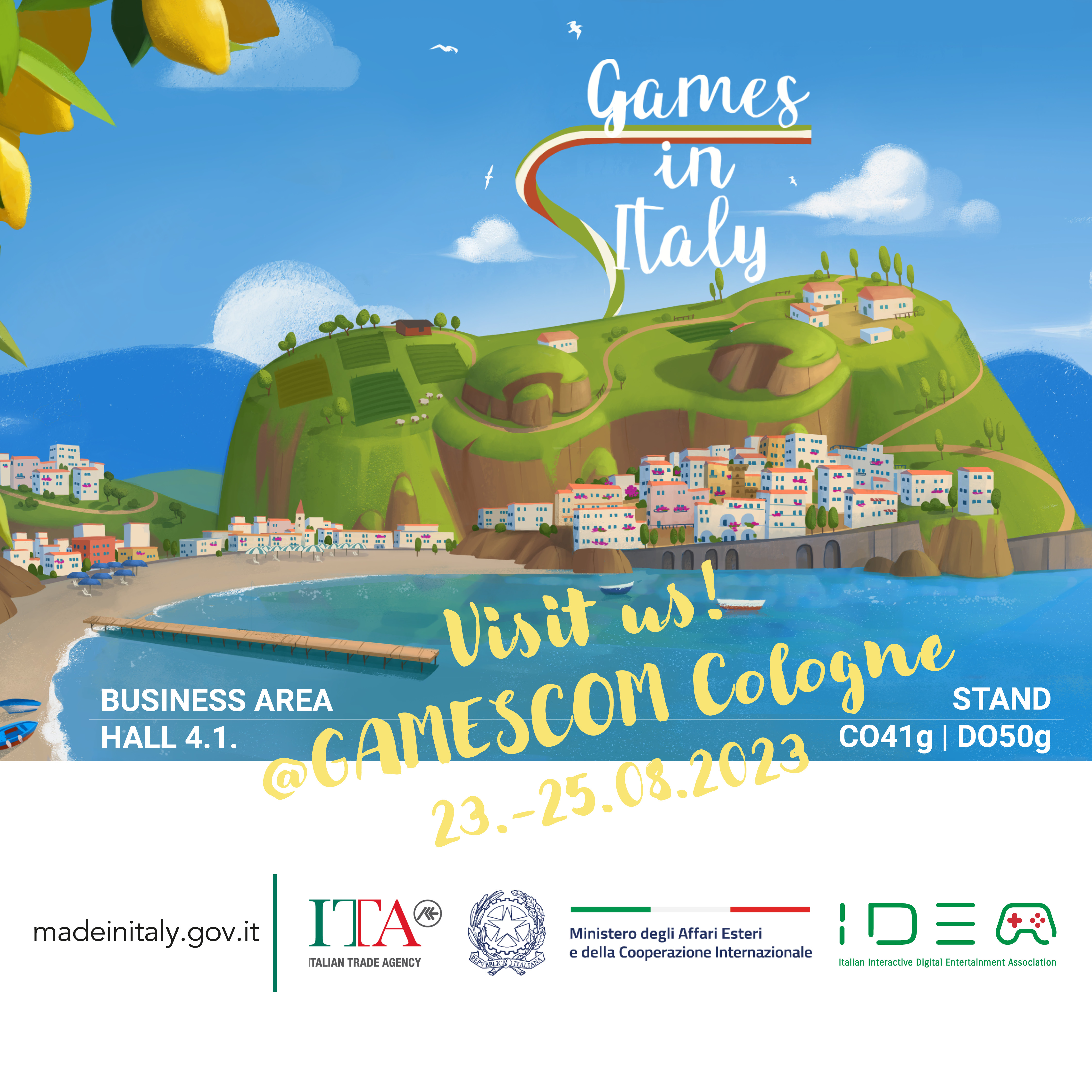  VISIT ITALY AT GAMESCOM 2023 