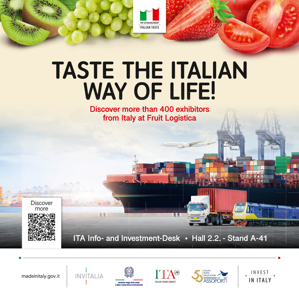 Taste the Italian way of  life at Fruit Logistica 2024