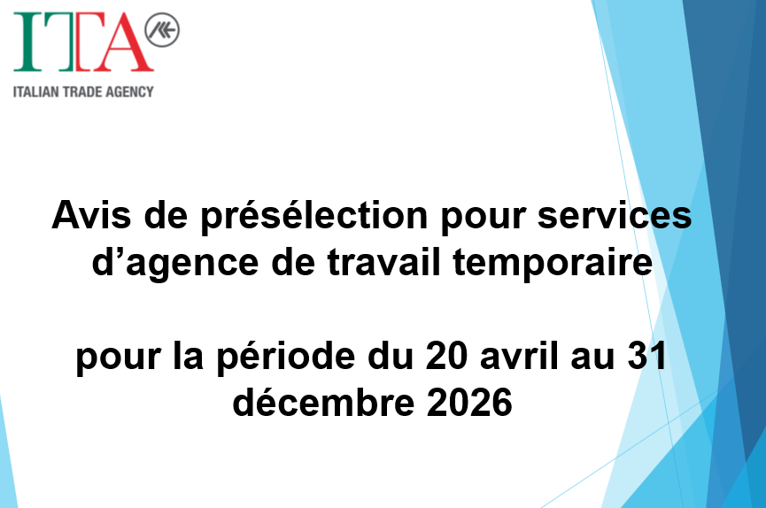 Avis de preselection