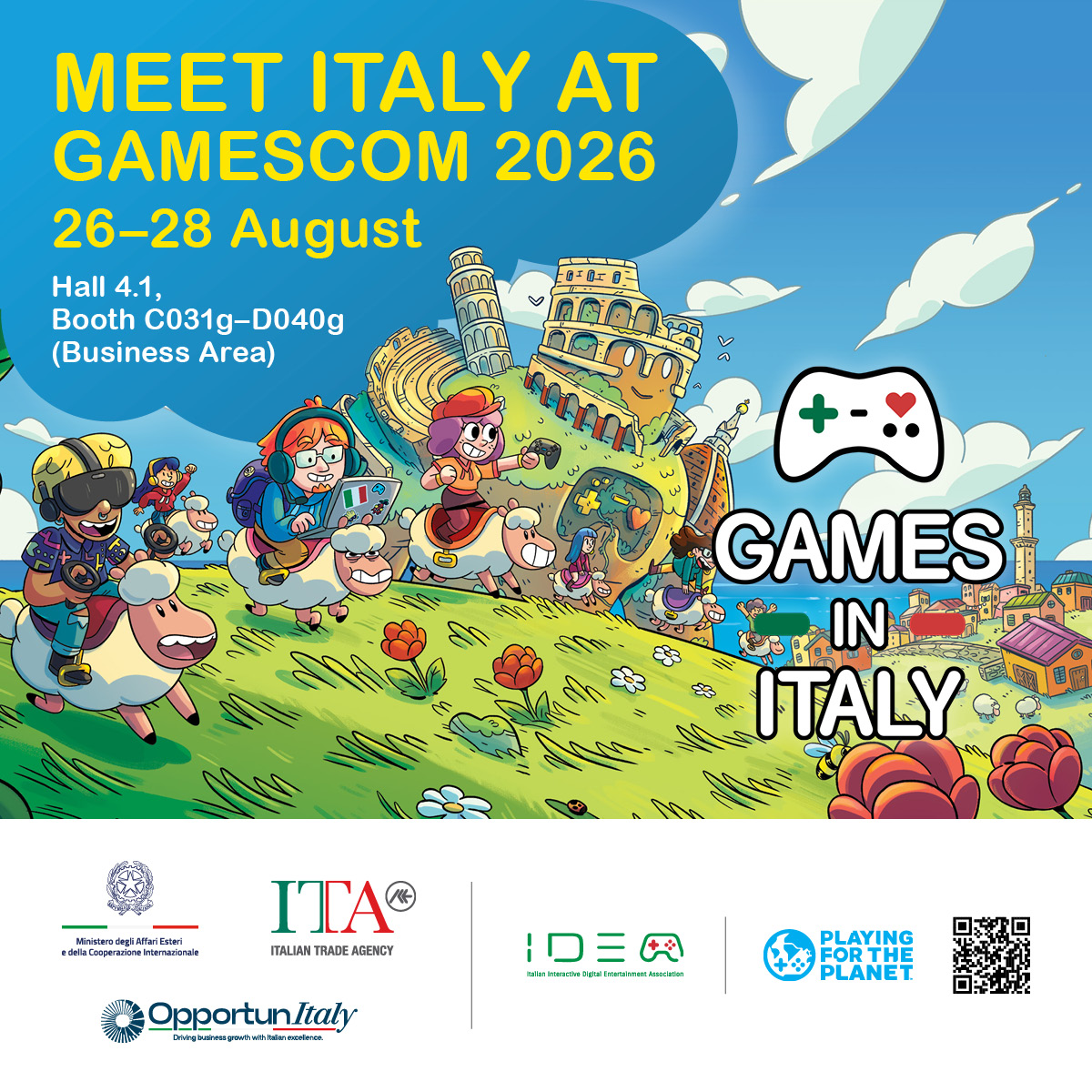Meet Italy at Gamescom 2026