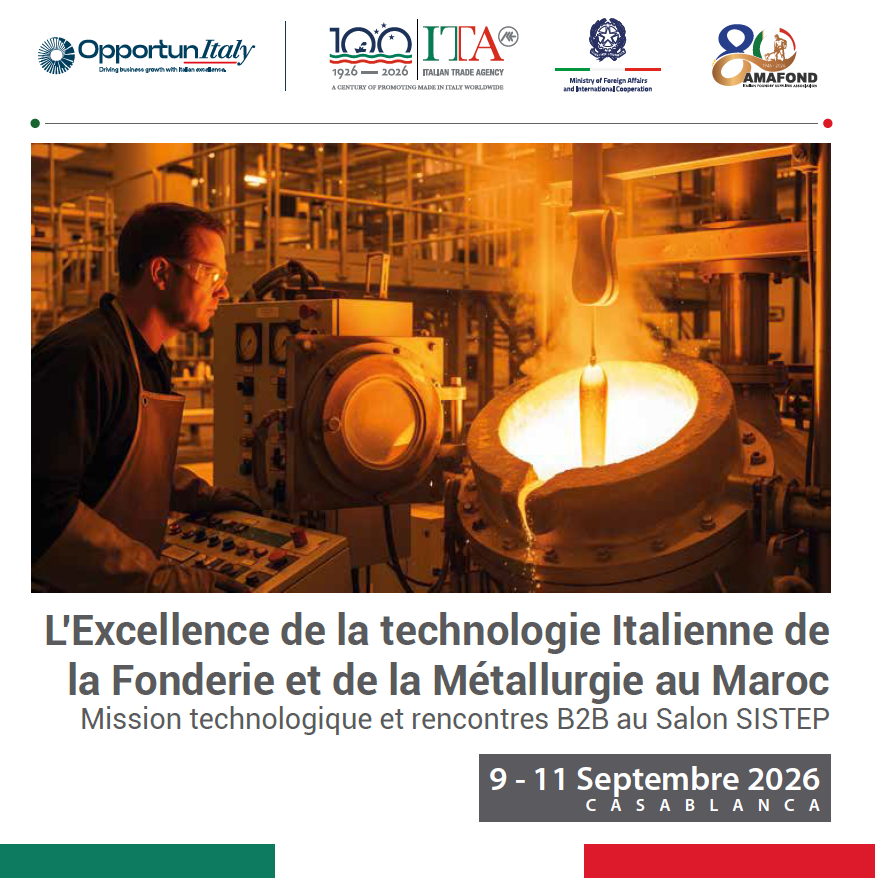 Maroc - Mission des entreprises Italiennes Secteur fonderie