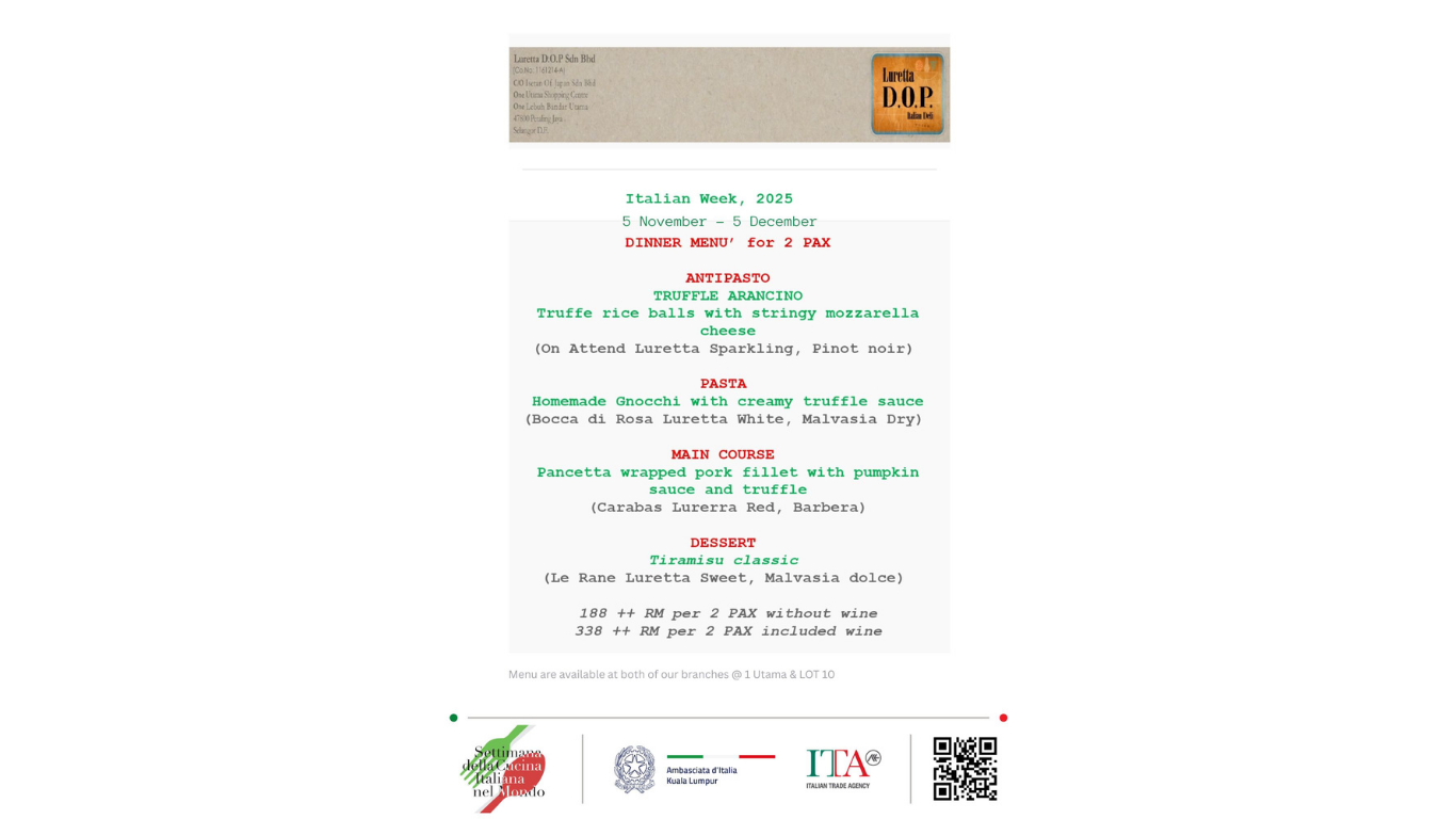 Luretta @ 1 Utama & Lot10