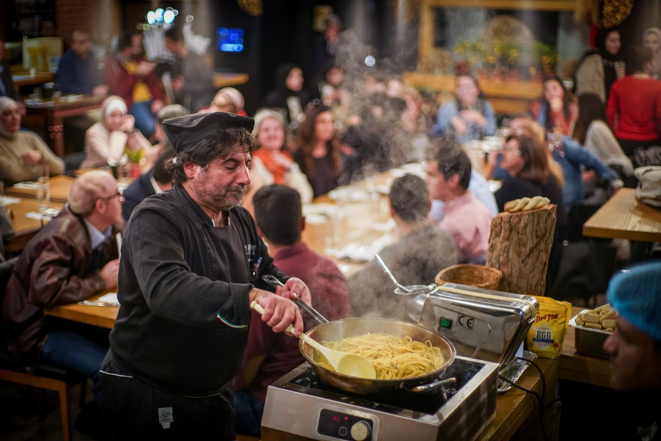 Chef Giancarlo Francia Live Cooking Show at Meat Mussels