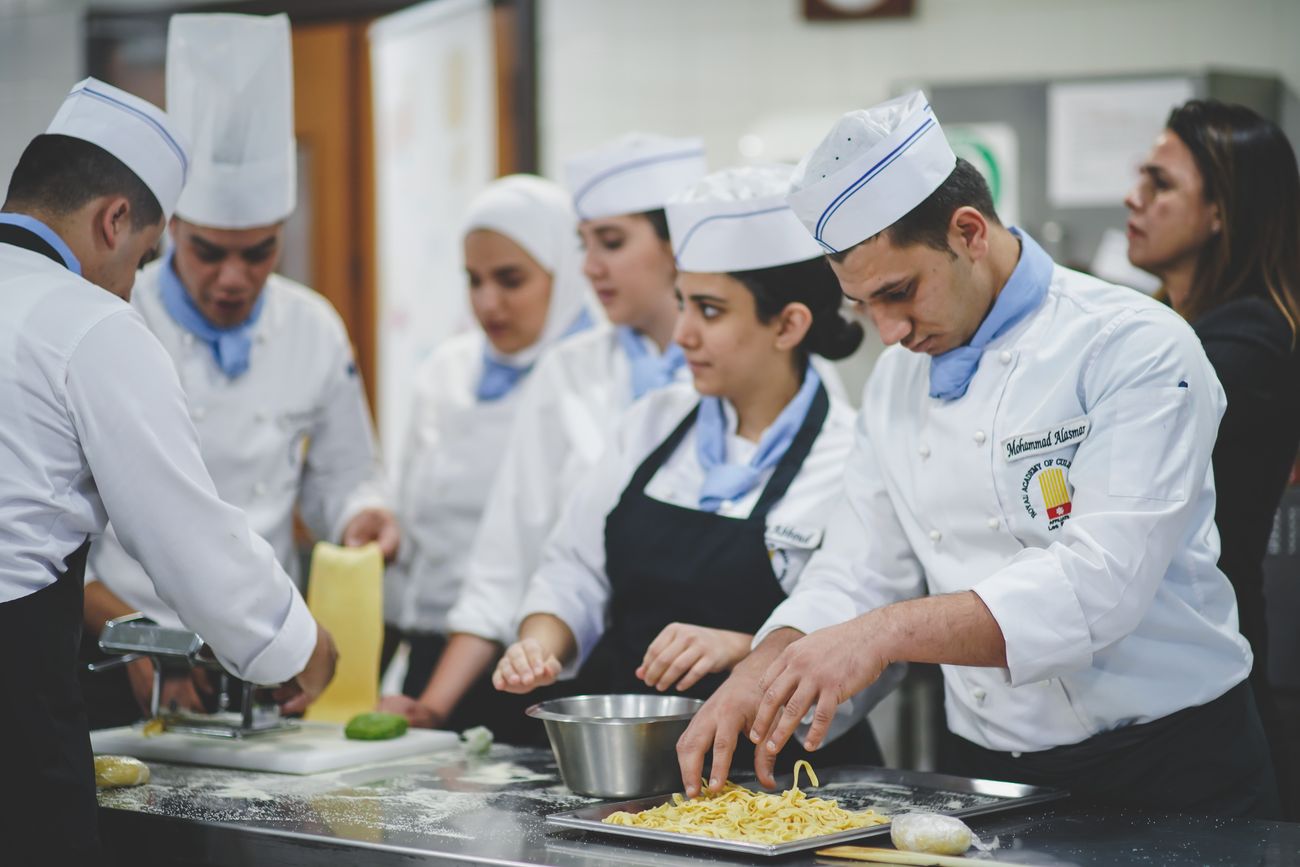 RACA students at Pastry Modern Plating Techniques course 5