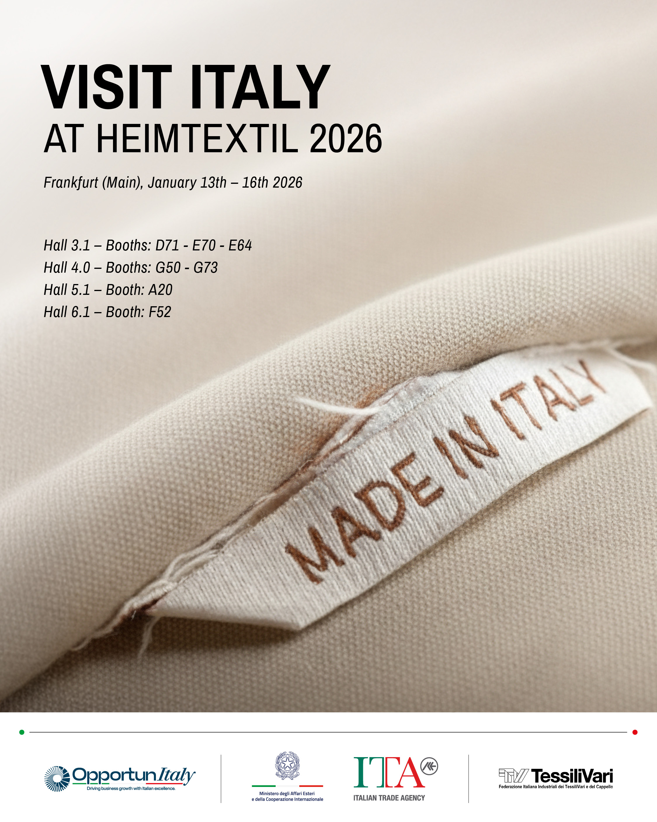 Italy at Heimtextil 2026