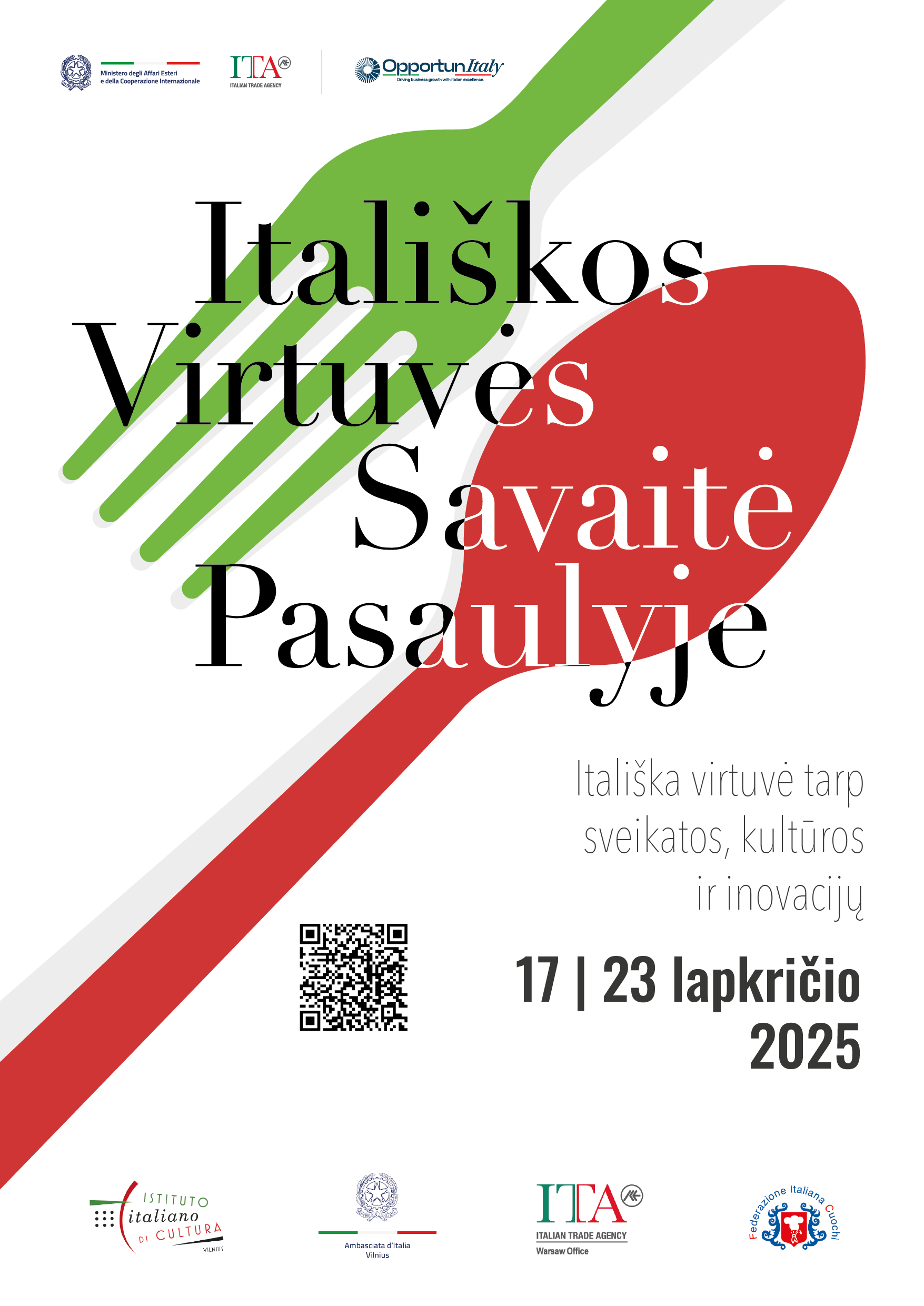 Itališkos virtuvės savaitė pasaulyje 2025