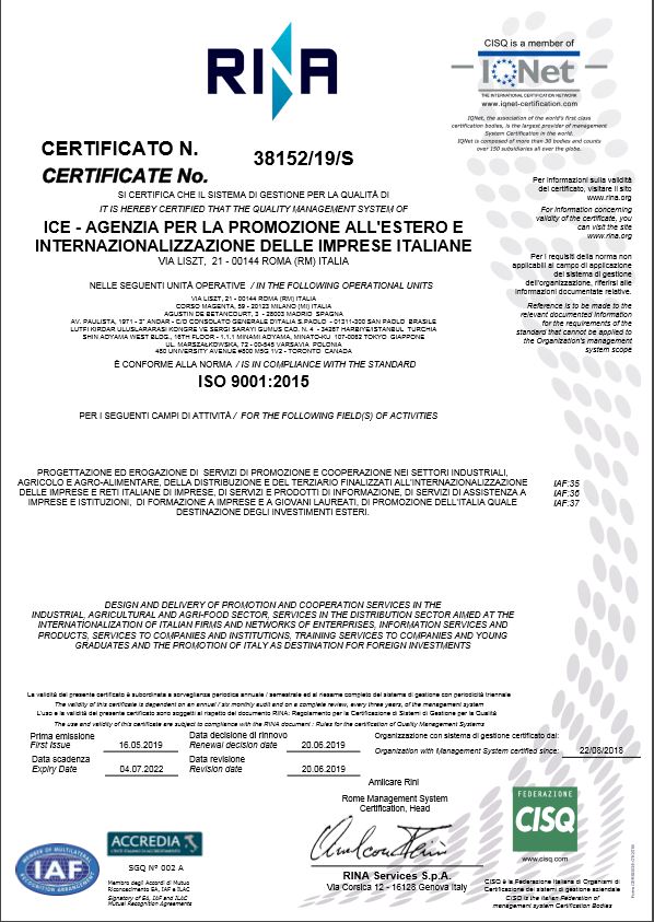 Quality certification