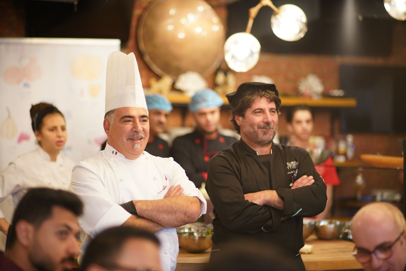 Chef Giancarlo francia and Chef Lucio Forino Live Cooking Show at Meat Mussels