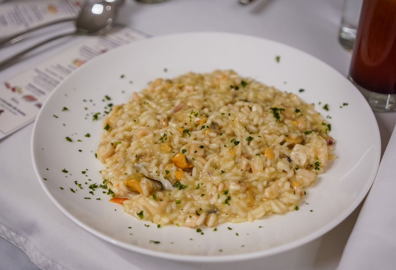 Risotto dell’Argentario/Seafood Risotto from Argentario made by Chef Giancarlo Francia at RACA dinner