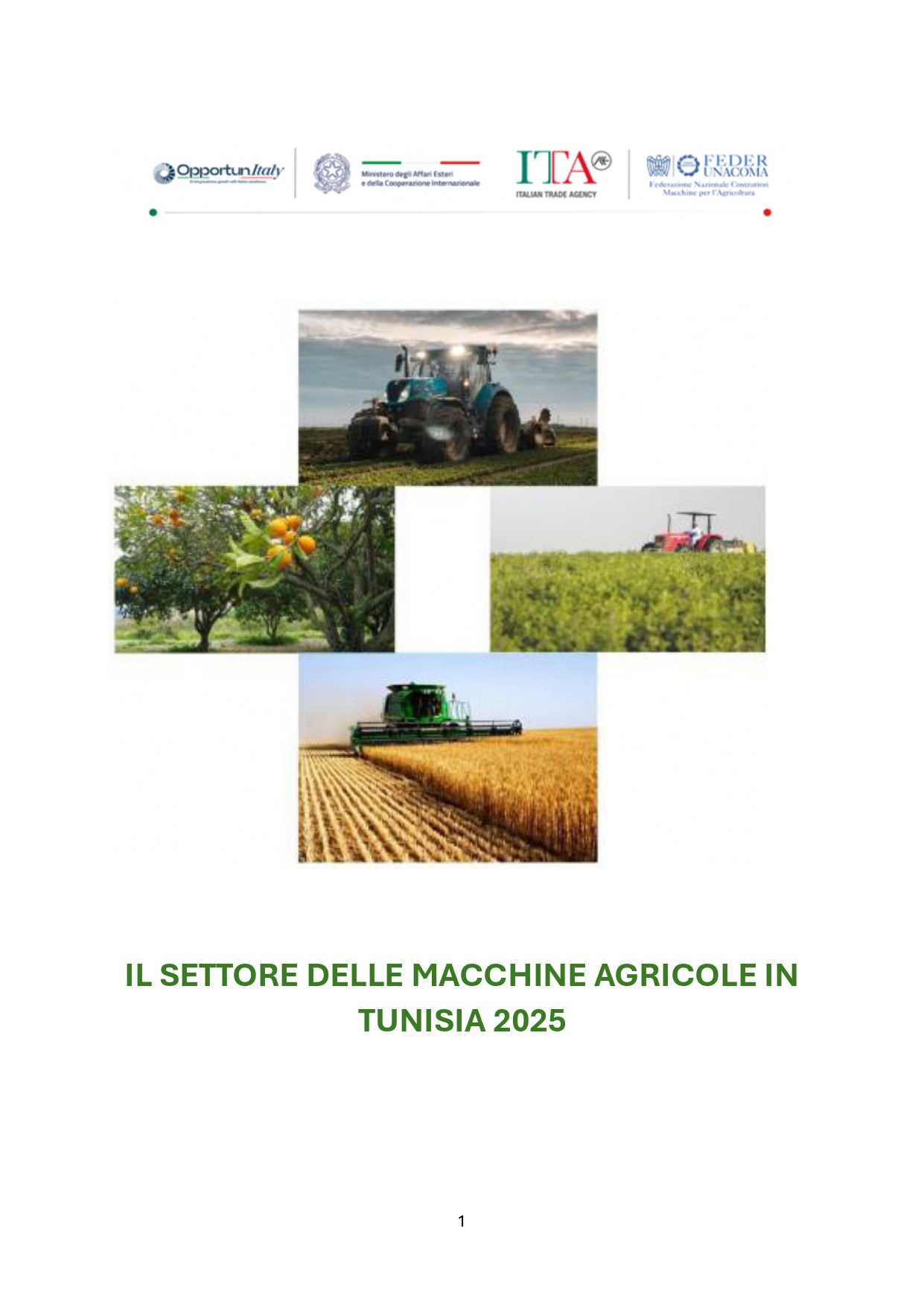 il settore delle  macchine agricole in Tunisia 2025