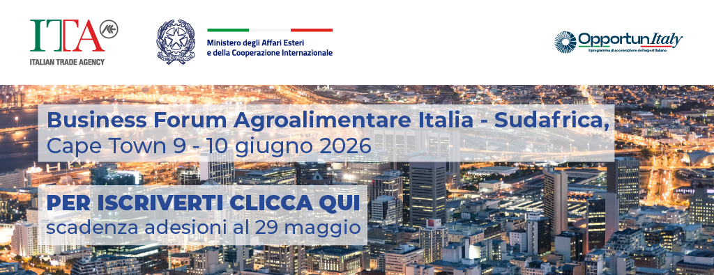 Business Forum Agroalimentare Italia - Sudafrica