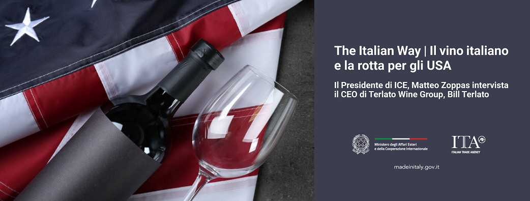 Il Presidente di ICE, Matteo Zoppas intervista il CEO di Terlato Wine Group, Bill Terlato