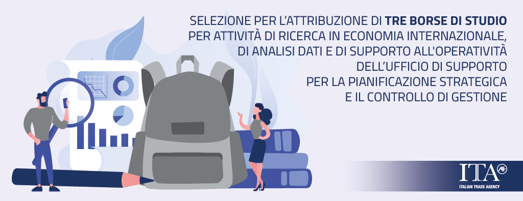Selezione per tre borse di studio per attività di ricerca in economia internazionale anni 2022-2023