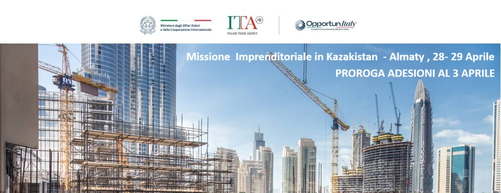Missione in Kazakistan, Almaty | 28-29 aprile - Proroga adesioni al 3 aprile