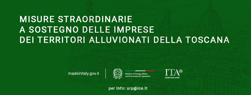 MISURE STRAORDINARIE A SOSTEGNO DELLE IMPRESE DEI TERRITORI ALLUVIONATI DELLA TOSCANA