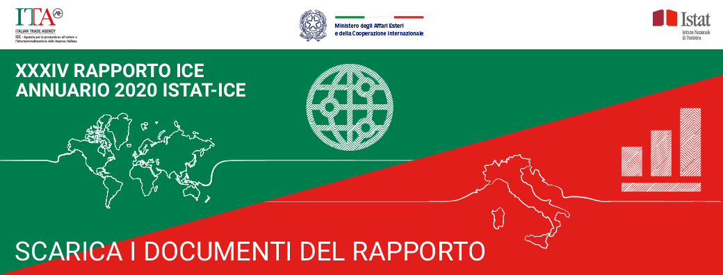 Presentazione del XXXIV Rapporto ICE e dell'Annuario 2020 ISTAT-ICE. Scarica qui i documenti!