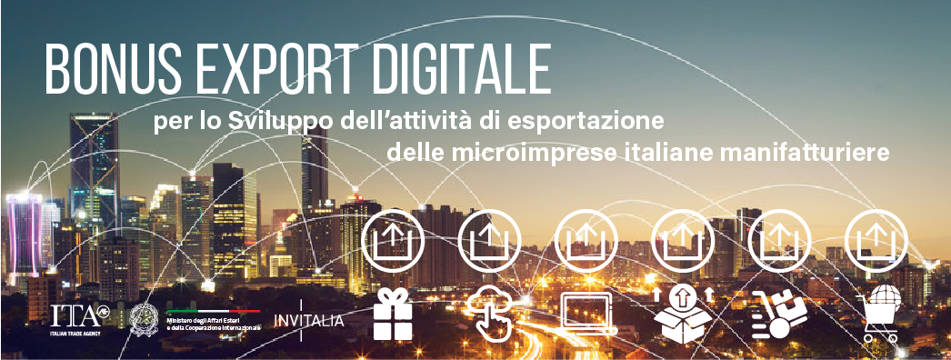 Bonus Export Digitale per il sostegno ai processi di digitalizzazione delle PMI 