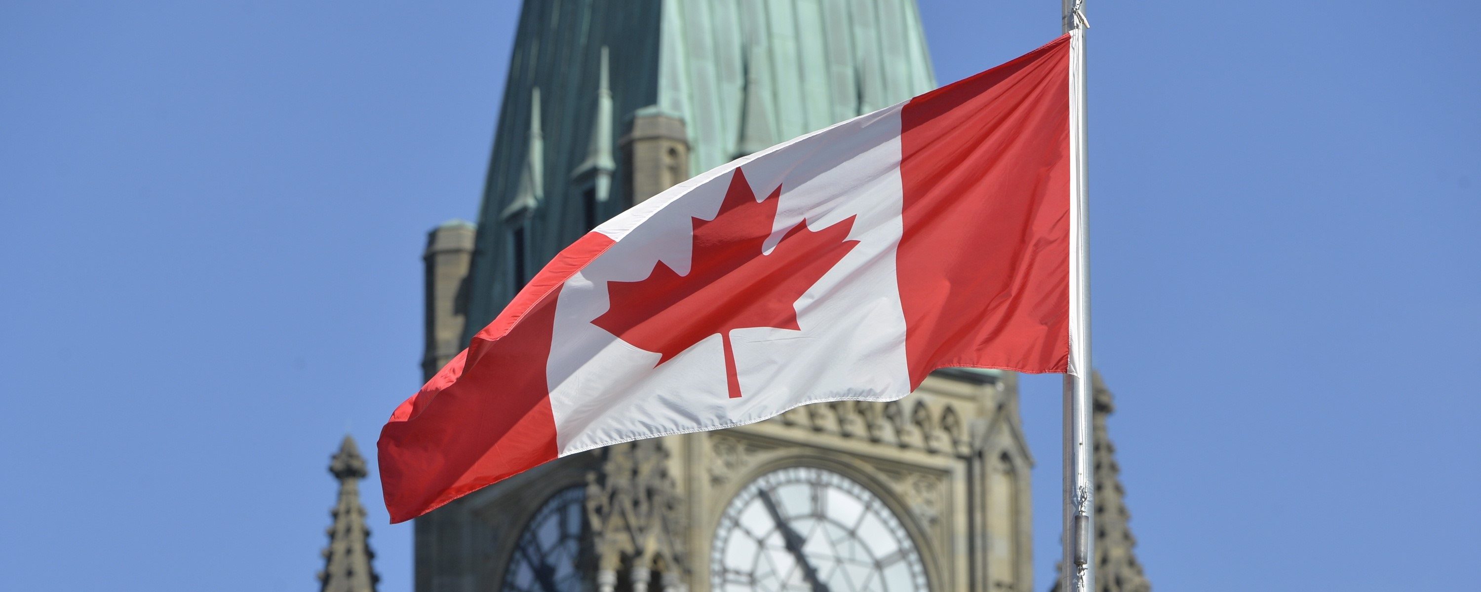 Canadian Flag and parliament