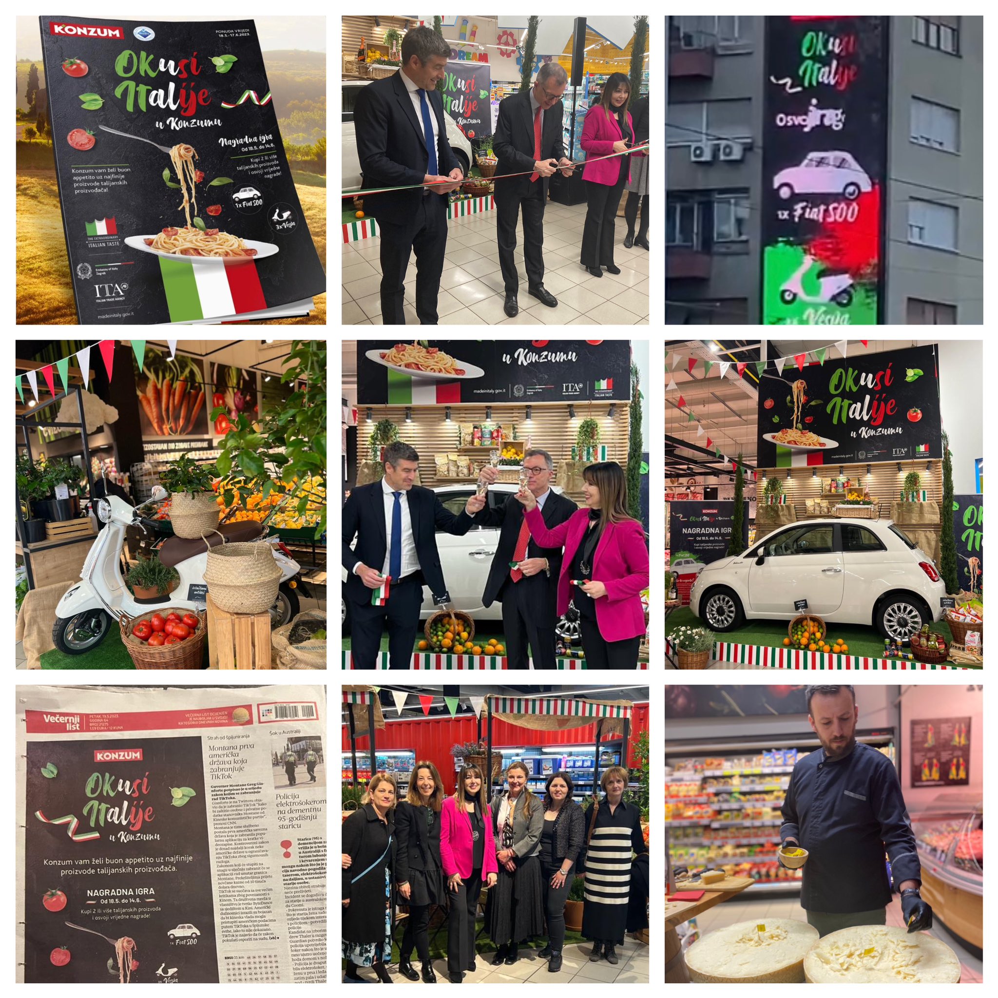 Evento di lancio promozione prodotti Made in Italy - GDO Konzum