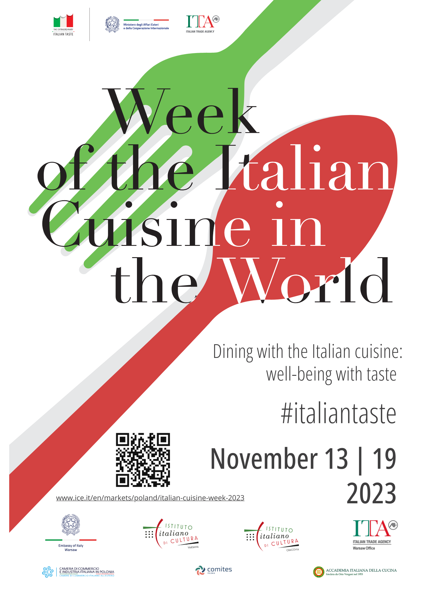 SETTIMANA DELLA CUCINA ITALIANA 2023 - Locandina ristoranti SETTIMANA DELLA CUCINA ITALIANA 2023 - Locandina ristoranti